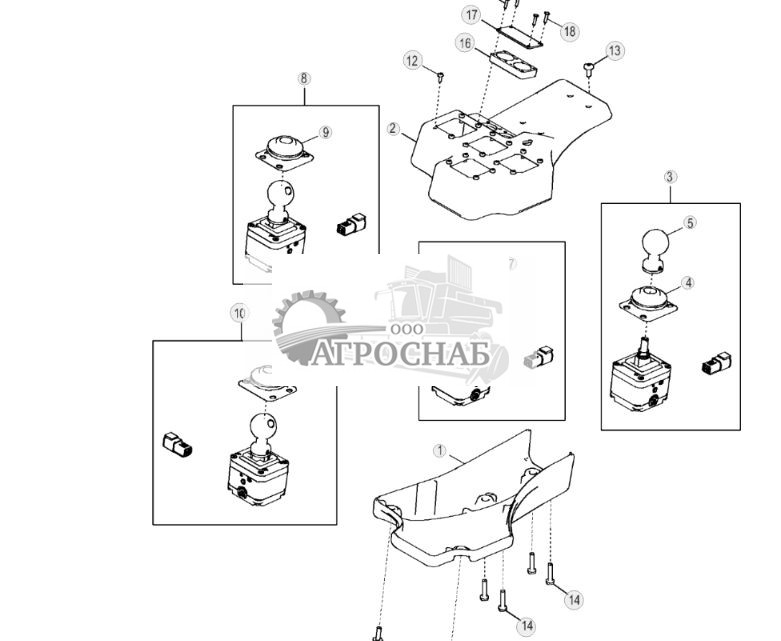 Органы управления Grade Pro, для правой стороны с 5 функциями - ST3551 755.jpg